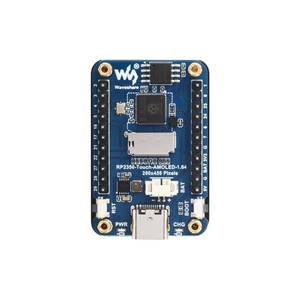 RP2350 geliştirme kurulu 1.64 inç AMOLED ekran 280x456 QSPI arayüzü Onboard ivmeölçer jiroskop sensörü çift çekirdekli dokunmatik
