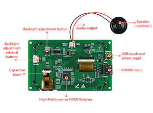 DACAI 800X480IPS容量性4.3インチRaspberryPiLCDタッチスクリーンディスプレイHD-MI 4.3 - Product Image 5