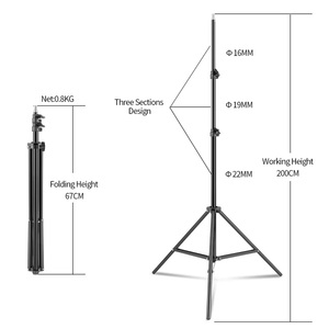 Fotoğraf stüdyosu aydınlatma kiti 6.6ft x 10ft arka plan destek sistemi arka planında ekran Softbox Video portre ürün - Product Image 4