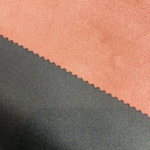 <span class=keywords><strong>Stocklot</strong></span>服装材料真麂皮95% 涤纶5% 氨纶针织麂皮水肺面料外套