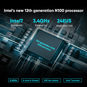 12th Gen Mini PC Alder göl InteI N100 dört çekirdekli DDR5 8G/16G 4800Hz Windows11 çift RJ45 LAN güvenlik duvarı yönlendirici 4K oyun bilgisayarı - Product Image 5