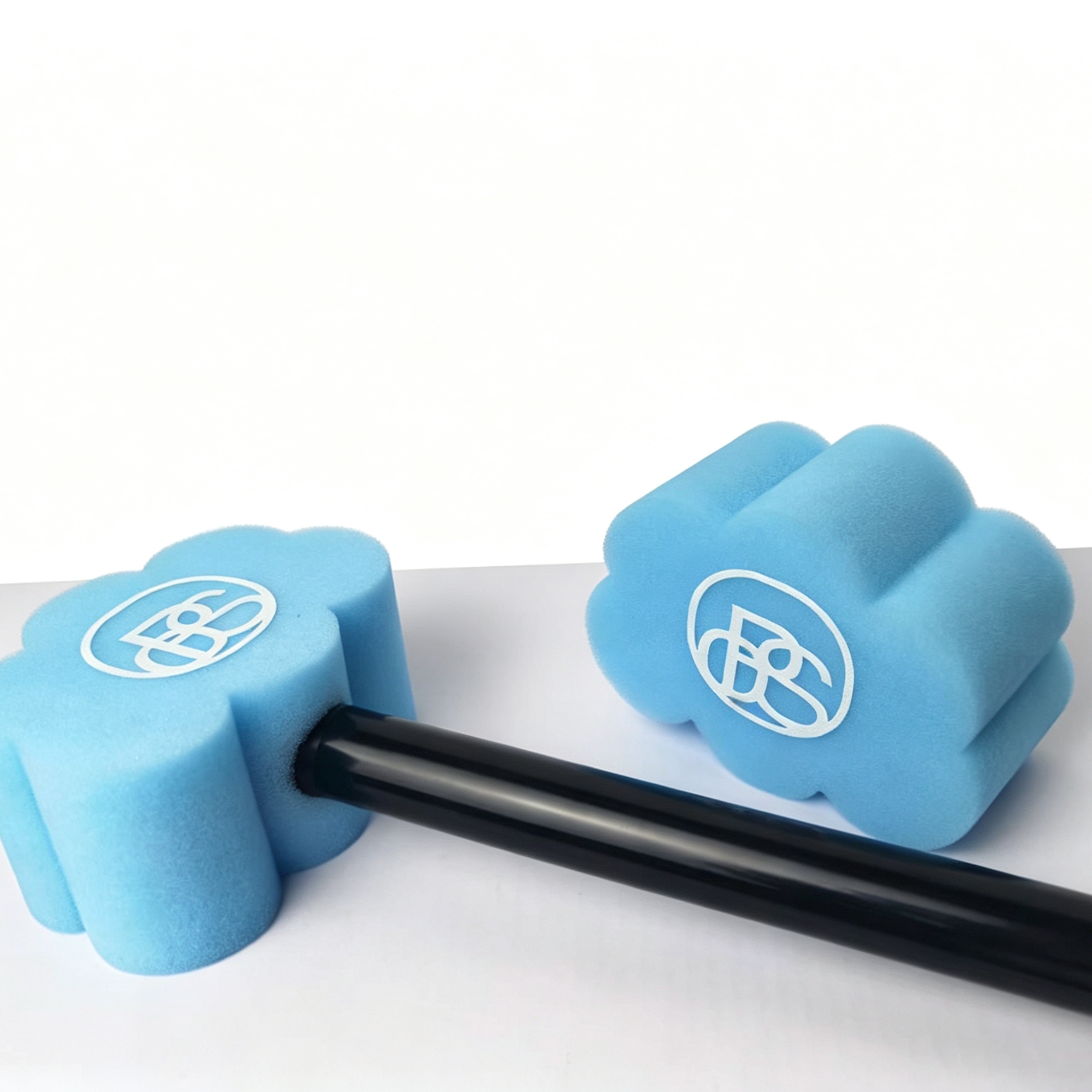 Blue with logo
