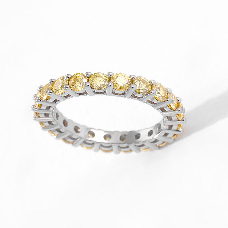 Moissanite giallo limone da 0,3 ct