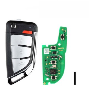 Xhorse XEKF20EN Super telecomando coltello tipo 4 pulsanti con Super Chip Transponder Auto chiave programmatore - Product Image 1