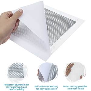 Alçıpan replair yama net 2X2INCH ,4x4 inç, 6X6INCH,8X8INCH alüminyum duvar onarım yama - Product Image 4