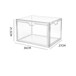 Stackable rõ ràng Sneaker lưu trữ Organizer từ giày hiển thị trường hợp <span class=keywords><strong>Acrylic</strong></span> Hộp cho giày - Product Image 6