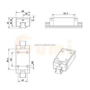 Genuino R205F Original R205F 7 23 20 R205F72320 Rexroth guía lineal movimiento deslizante rodamiento Runner bloque para máquina CNC - Product Image 3