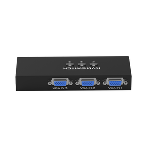 FJGEAR FJ-VK301 <strong>3</strong> Port Manual VGA <strong>KVM</strong> <strong>Switch</strong> Support 1920*1080@60Hz Resolution <strong>3</strong> in <strong>1</strong> Out VGA <strong>KVM</strong> <strong>Switch</strong>