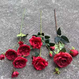 Ifg bán buôn các loại khác nhau của Burgundy hoa nhân tạo cho đám cưới centerpieces trang trí - Product Image 4