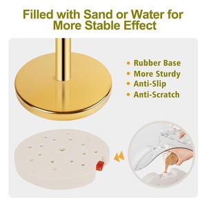 Vàng giao thông đứng thép không gỉ kiểm soát đám đông hàng đợi cực rào cản stanchions thảm đỏ cực cho giao thông rào cản & cảnh báo - Product Image 6