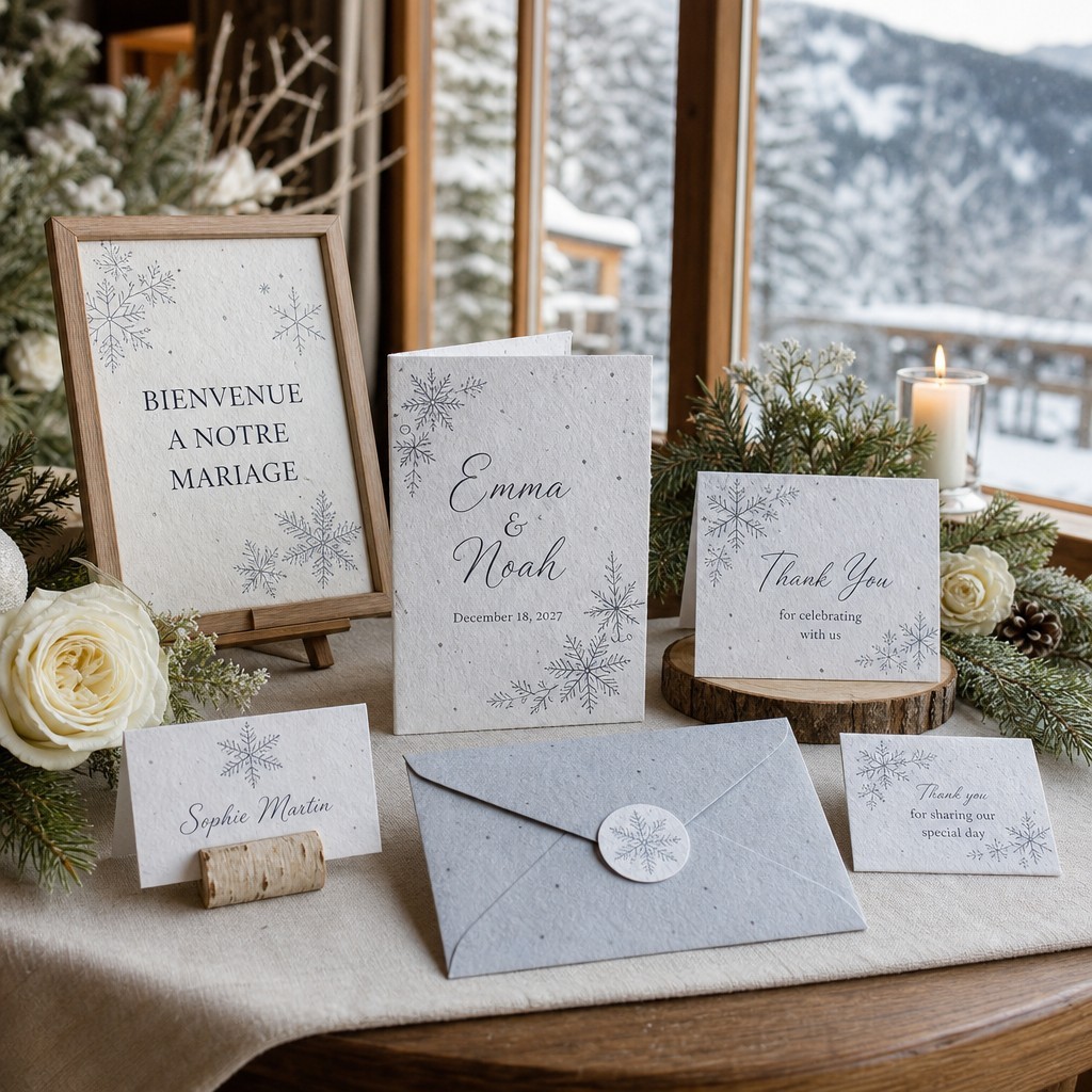 Kit de mariage d'hiver français