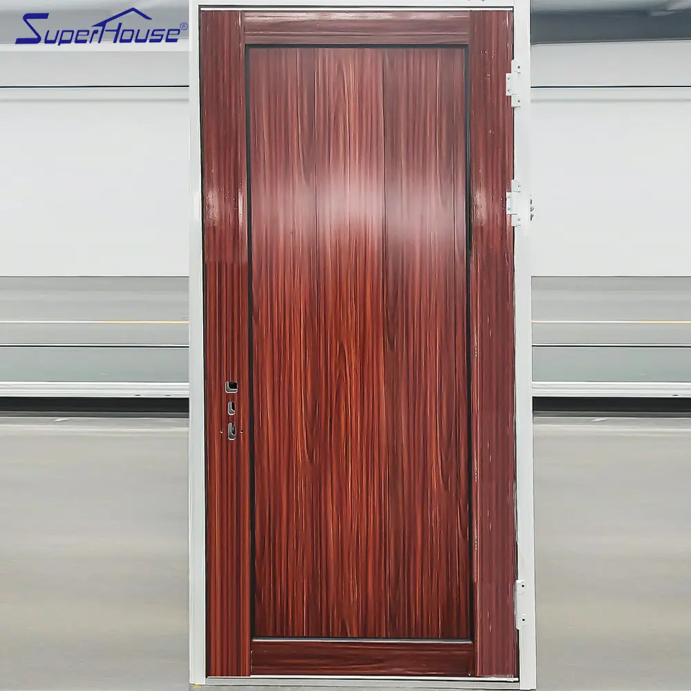 Pintu porta francese Puertas Superhouse 2021 Wpc vetro impermeabile alluminio alluminio alluminio porte Design grafico moderna in lega di alluminio