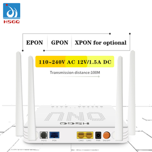 HSGQ-X210DW XPON ONU spedizione veloce 2GE + 1VOIP + Dual Wifi OEM ODM per la rete FTTH - Product Image 4