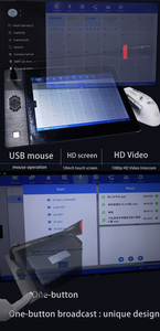 Intercom Video di rete IP Wireless con connettori XLR e di tipo C installati nell'ufficio del centro di comando supporta il funzionamento del Mouse - Product Image 5