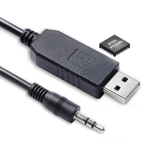 6FT USB TTL 3.5mm 3V3 Stereo ses kablo USB RS232 FTDI ftrl PVC ceket ve örgü koruyucu ile 3.5mm seri kablo - Product Image 1