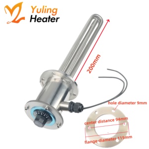 เครื่องทำท่อฮีตเตอร์แบบจุ่ม230V พร้อมเทอร์โมสตัท0-120c สำหรับเครื่องทำน้ำอุ่น - Product Image 4
