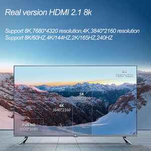 8K tip C HDMI 2.1 kablo 8K @ 60HZ 48Gbps EARC ark HDCP RTX Video kablosu PC Laptop için Ultra yüksek hızlı HDR projektör <span class=keywords><strong>TV</strong></span> PS4/<span class=keywords><strong>5</strong></span>