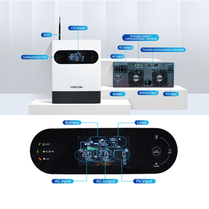 4KW 6KW 7KW 8KW 10KW Saída Dupla em Off Grid <span class=keywords><strong>Solar</strong></span> Inversor 24V 48V Pura Onda Senoidal Inversor <span class=keywords><strong>Solar</strong></span> Híbrido Com Controlador <span class=keywords><strong>MPPT</strong></span> - Product Image 4