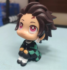 Qバージョン10CMブルーロックミニPVCフィギュアHaikyuuデーモンスレイヤーKamadoTanjirou & Nezukoアニメアクション漫画フィギュア - Product Image 6