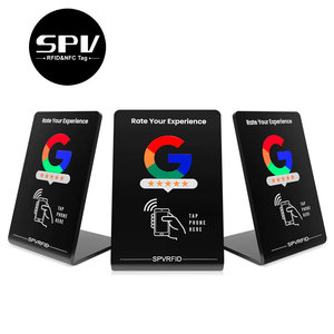 Programmable <strong>QR</strong> <strong>Code</strong> Printed RFID Business Display Card Ntag213 NFC Review Google Stand - Product Image 2