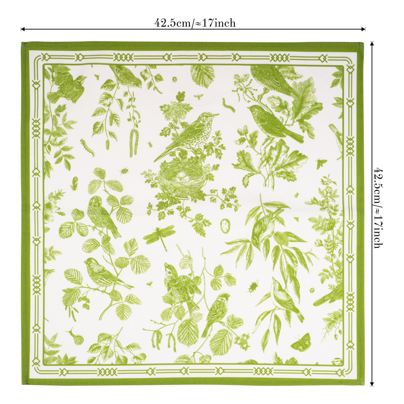 Serviette à fleurs