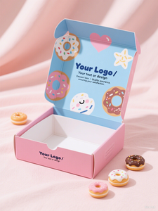 Tùy chỉnh thực phẩm Gói Giấy hộp Cookie đóng gói bánh rán dễ dàng gấp Hộp giấy cho Bánh Ngọt Bánh Quy Bánh Snack - Product Image 6