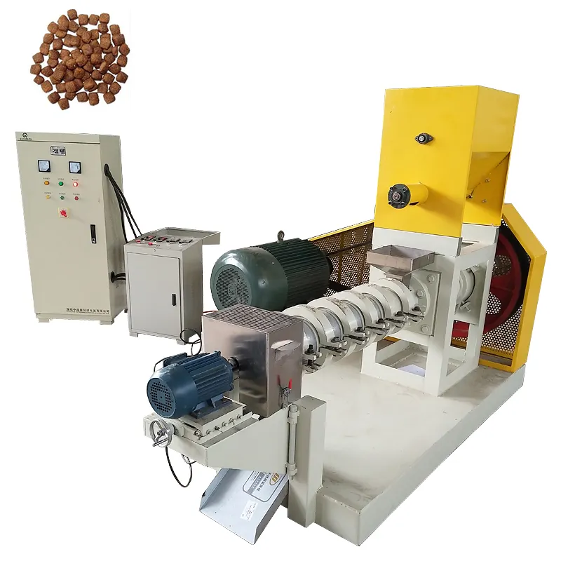 Máquina de fabricación de pellet de comida seca para perros, extrusora de comida para mascotas con prensa en frío de Sudáfrica