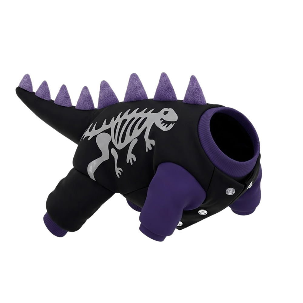 Dino squelette noir de minuit