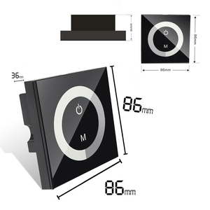 Touch Wall Touch-Dimm schalter DC12V 24V 86 Typ Touch Panel Control Wand-Controller-LED-Dimmer - Product Image 3