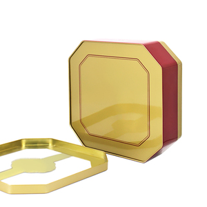 Contenedor de Metal Octágono Personalizado, Nido de Pájaro Cooky Candy, Ventana Transparente en Forma de Octágono, Lata, Polígono, Tapa Transparente, Caja de Lata - Product Image 4
