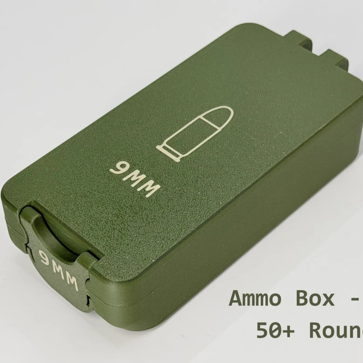 9mm ammunition box-50 rounds