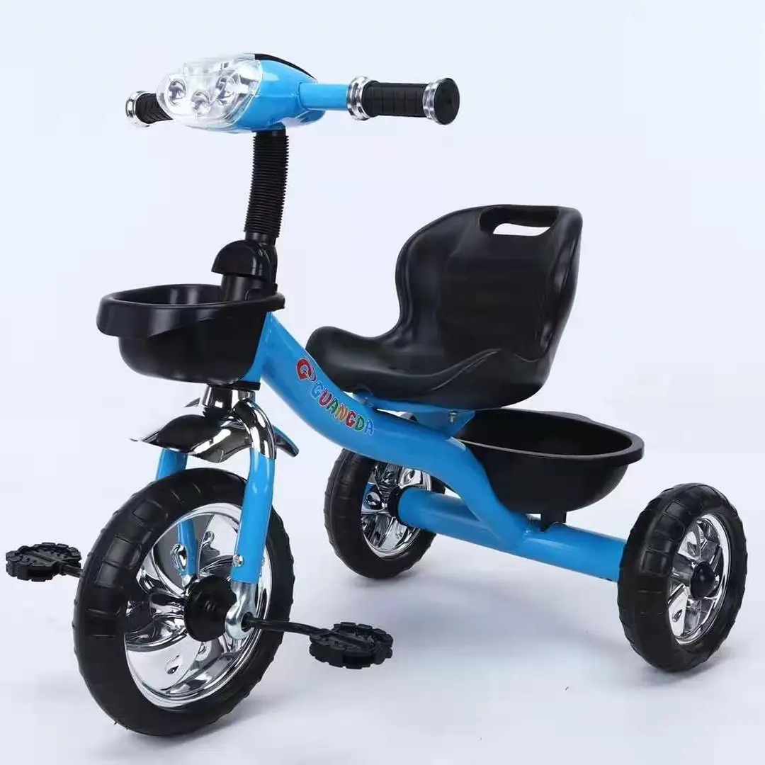 Tricycle personnalisé pour enfants, Tricycle avec lumière LED et musique, nouveau modèle de Tricycle pour bébés, vente en gros,