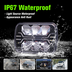 5x7 7x6 Square <strong>Led</strong> Headlight <strong>LED</strong> 5x7inch <strong>Led</strong> Truck Headlight Kit 5x7&quot; Hi/Lo Beam Square <strong>Led</strong> Lighting for Jeep Cherokee XJ Trucks - Product Image 6