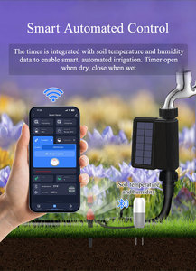 Tuya Smart Remote <strong>Control</strong> Wifi Wireless Solar Water <strong>Timer</strong> with Inside Flow Meter bluetooth Watering Valve with Soil <strong>Sensor</strong>