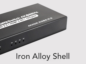 SYONG HDMI2.0b Switch 4K @ 60Hz 7X1 con control remoto IR Iron Shell Support Dolby Vision, HDR10 para Xbox, PS5/4, Laptop, PC - Product Image 4