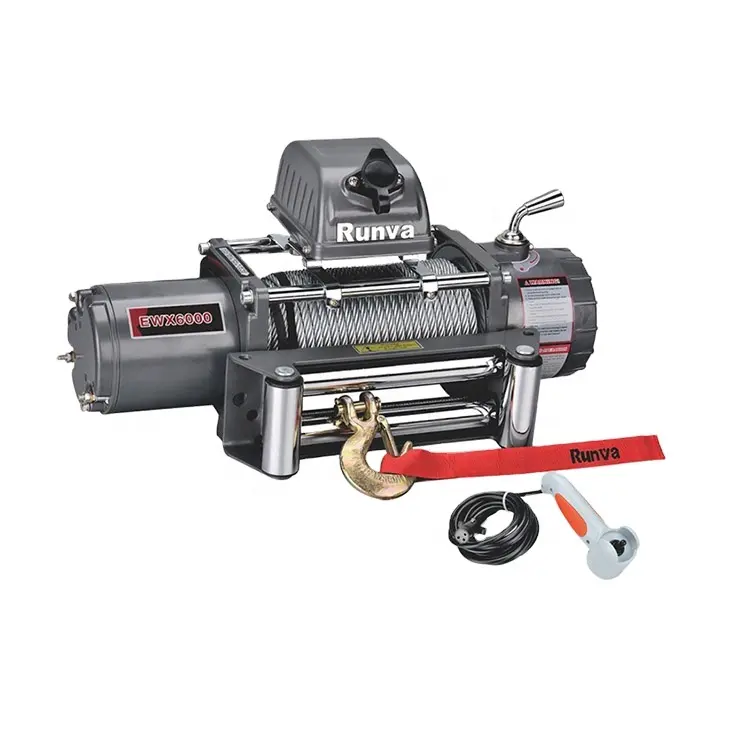 Hot selling 6000 lb 12v electric winch for sale EWX6000S