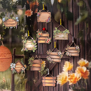 Paket başına 15 çıkartmalar Woodland çiçek Whispers koleksiyonu bahçe ahşap işareti Vintage tarzı çıkartmalar - Product Image 2