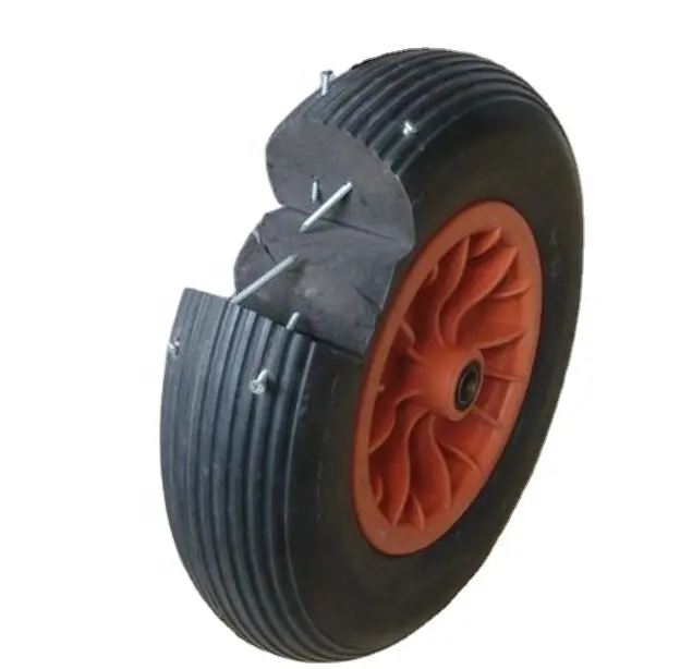 Gomma piuma DELL'UNITÀ di elaborazione piatto di trasporto pneumatico di gomma solida carriola pneumatico 4.80 400 8