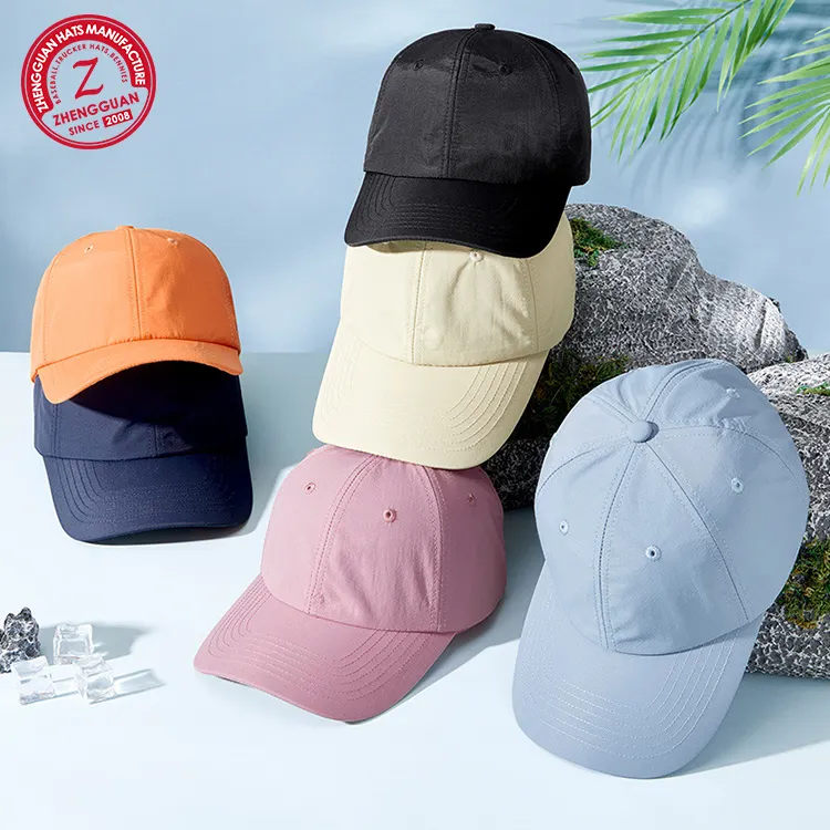 Cappello da Golf sportivo a 6 pannelli per esterni in Nylon colorato impermeabile personalizzato cappello da papà