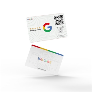 Silone LOGO personalizado Código QR 13,56 MHz PVC tarjeta RFID inteligente NFC Tarjeta DE REVISIÓN DE Google - Product Image 5