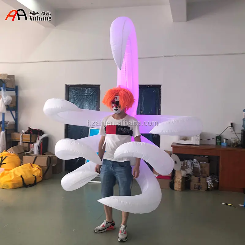 Lighting Inflatable Octopus Costume for Parade Performance