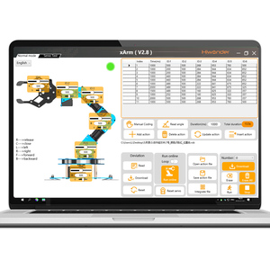 Hiwonder xArm 2.0 6DOF Python programmazione Robot istruzione stelo kit braccio robotico con espansione del sensore - Product Image 5