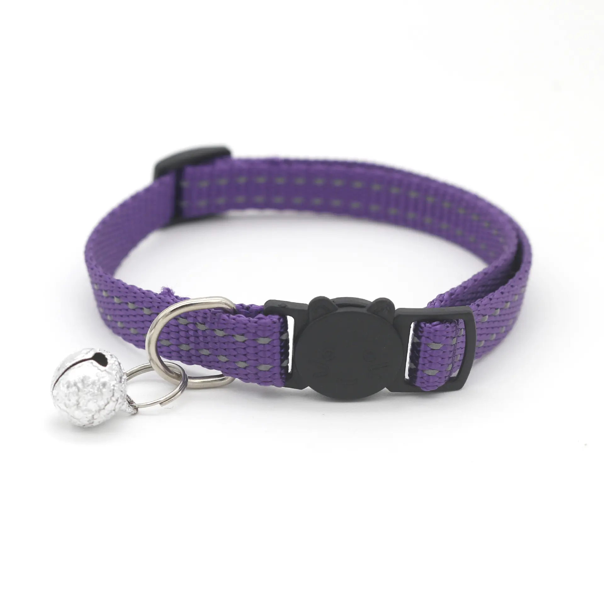 Custom Dog Collar in bulk Nylon Pet Dog Adjustable belt Engraved dog collars with bell