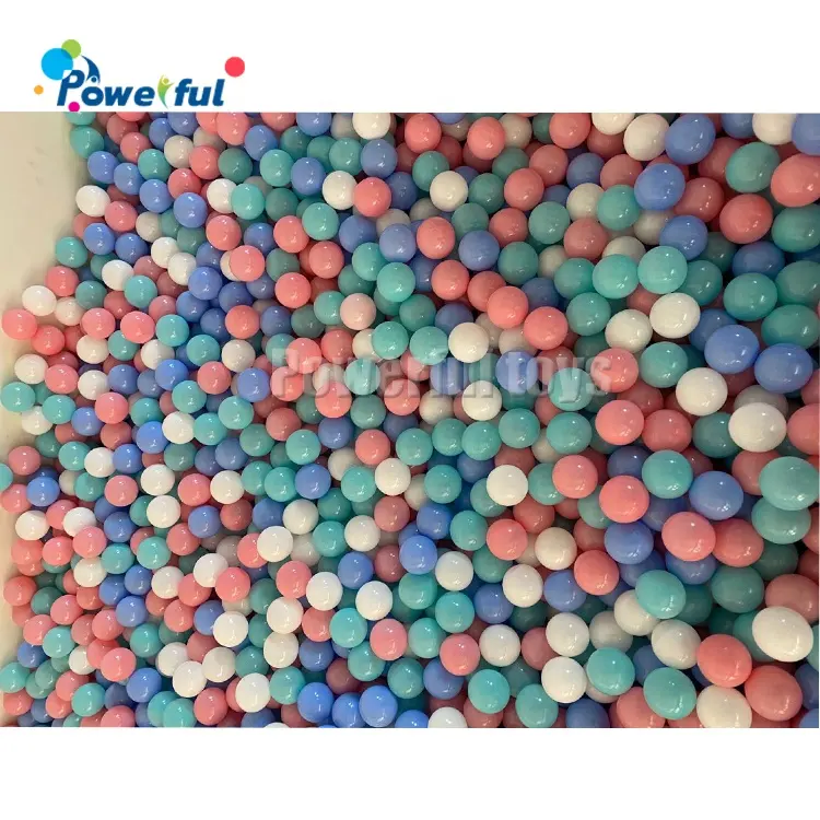 Bola de brinquedo ambiental, bolas engrossas do oceano de proteção ambiental de 7cm, bola colorida de brinquedo para crianças