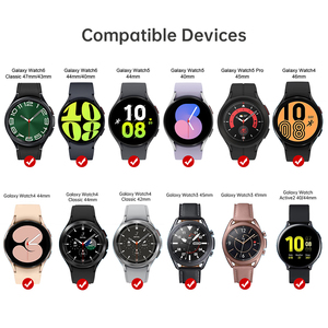 USB-C ชาร์จสำหรับ Samsung Galaxy WATCH 6 5 4 Active2สำหรับ Apple Watch Series 9 8 7 SE ultra Type-C ตัวผู้และตัวเมียหมุนได้แบบพกพา - Product Image 5