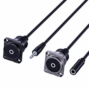 D-Type Eight-Core Wired Conference Microphone Female-to-Male Straight Plug Zinc Alloy PC Cabinet Copper Easy Module Panel - Product Image 2