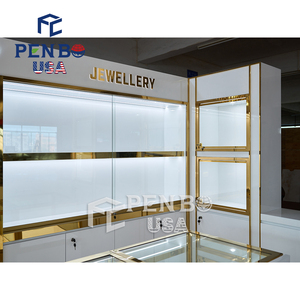 可定制黄金珠宝店设计手表店装饰柜商店珠宝展示柜 - Product Image 1