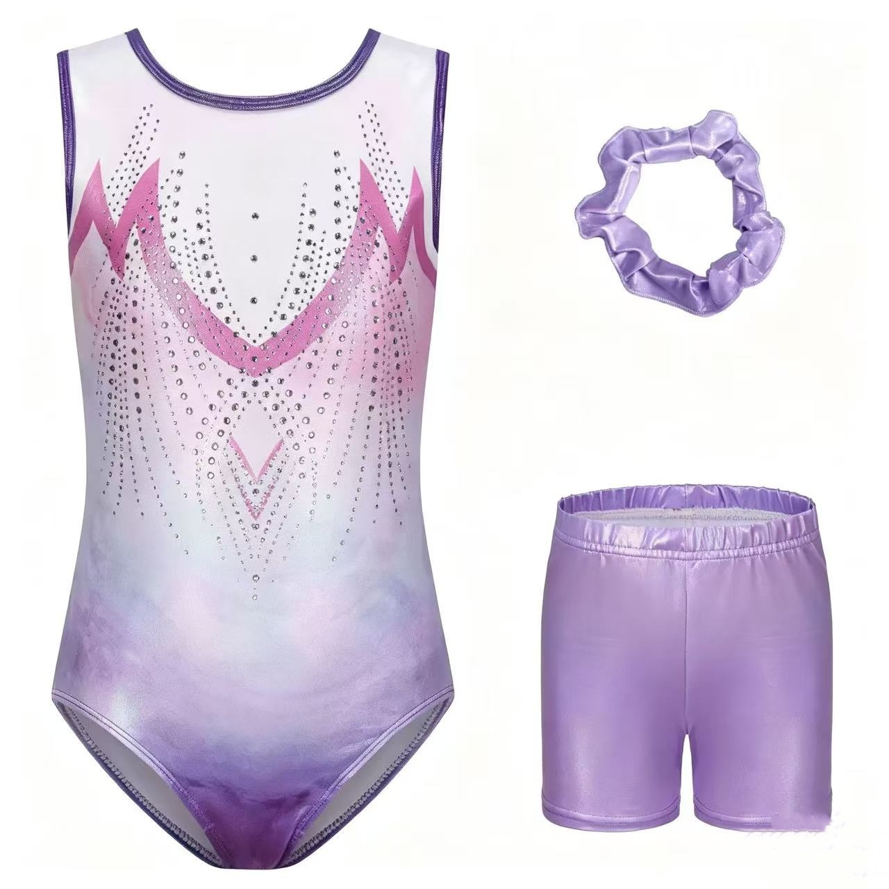 Juego morado de 3 piezas.