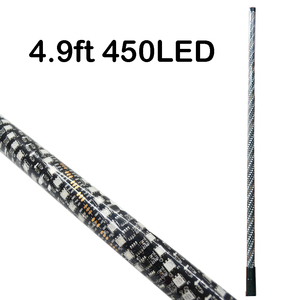แส้แสงสี3ft/4ft/5ft RGB,ไฟ LED 180/270/360/450แส้แสงพร้อมเสาธงรีโมทคอนโทรล - Product Image 2