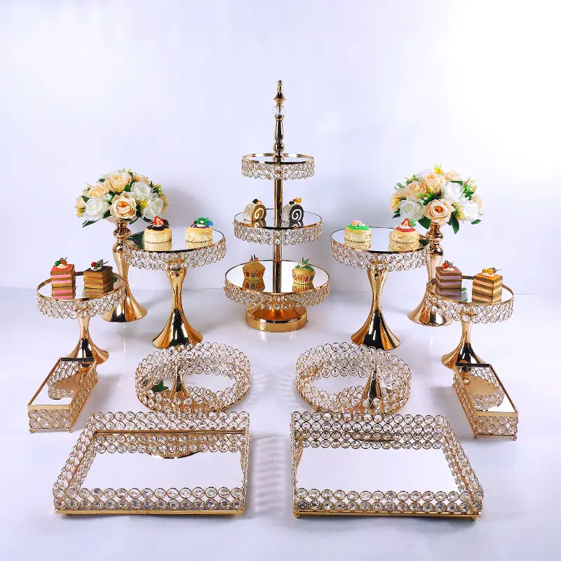 Decorazioni per feste Western wedding dessert table buffet cake dessert rack espositore cake rack centrotavola cake stand set